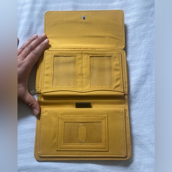 Yellow Leather Women's Wallet - Safe Keeper Wallet - Picture 13 of 16